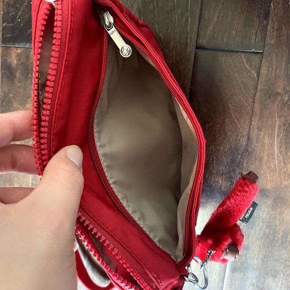 Kipling Sebastian Crossbody Bag in Signature Red Nylon OS - Picture 9 of 16
